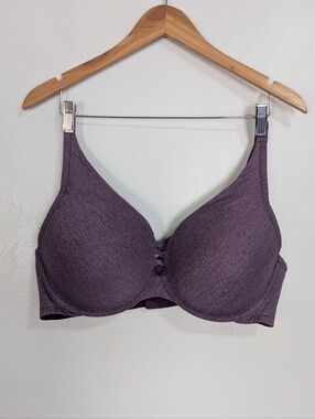 NWT Torrid Curve Heathered Purple Push Up Plunge Lightly Padded Bra Size 42DD